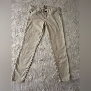 Current/Elliott Off-White Denim Pants